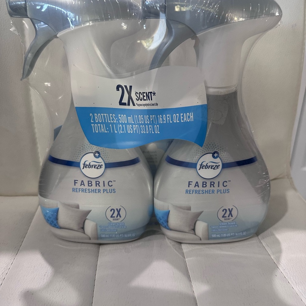 Febreze Fabric Refresher Plus Clean Scent 2-Pack – 16.9 oz Each – New